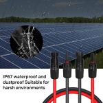 DC 10AWG PV Photovoltaic Solar Cable With Waterproof Connectors