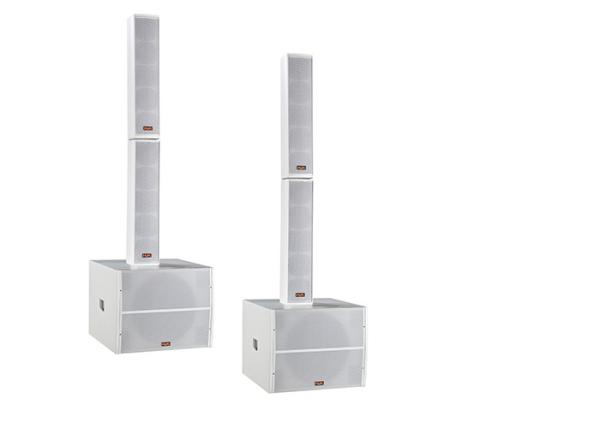 Quality 8 ohm 200W Church Speaker Systems 4x4" Aluminium Column Speaker for sale