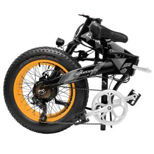 China Black LANKELEISI Fat Tire Electric Bike 1000W Motor Folding 20 Inch wholesale