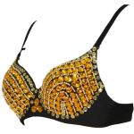 Unique Sexy Night Club Clothes Full Coverage Bras With Spikes , Ladies Club Wear