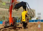 Vibratory Excavator Mounted Pile Hammer / Hydraulic Pile Driver