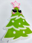 Decoration Business Logo Stickers For Packaging Christmas Tree Pvc Material