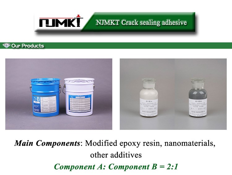Room Temperature Storage Epoxy Resin Sealant for Bonding and Sealing Concrete Cracks