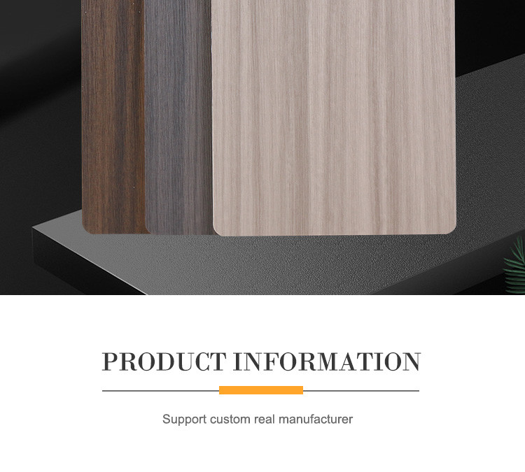 Odorless Bamboo Fiber Wall Panel Wood Grain Veneer Sheets 1220*2440mm