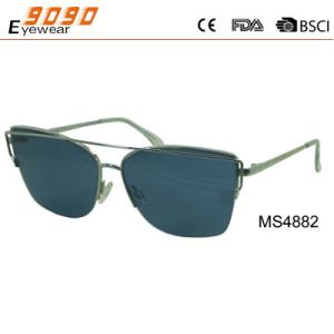 China New arrival and hot sale of metal sunglasses, UV 400 Protection Lens wholesale