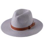 Women's Straw Hat Foldable Panama Sunshade Hat Beach Hat