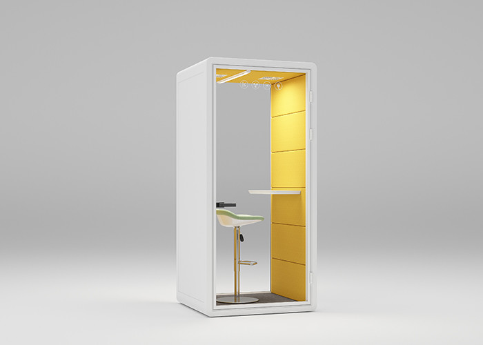 Hush phone booth indoor silent acoustic pods many different design with dimmer for light ventilation