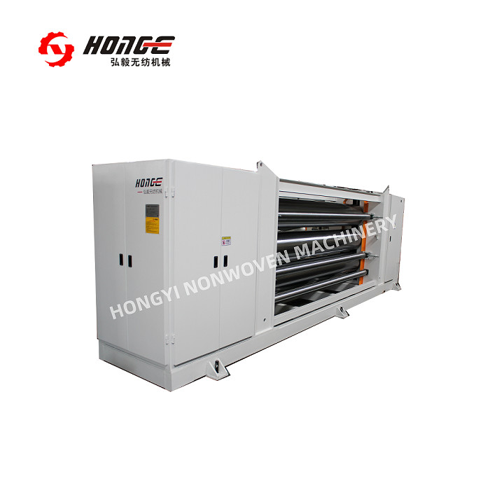 Three Roller Calender Ironing Machine For Nonwoven Textile Machinery