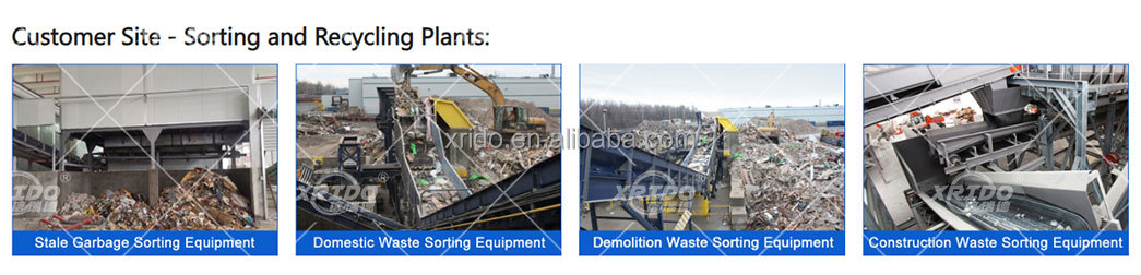 Customized 20T/D Msw Recycling Plant Municipal Waste Sorting Machine