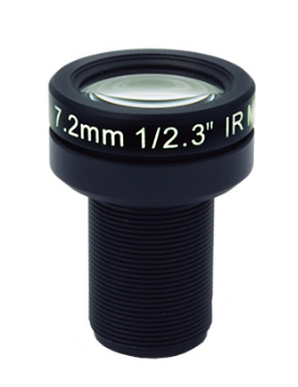 1/2.3" 7.2mm f2.4 10MP M12 No Distortion Medium Angle Lens for Ribcage Hero3/3+, Hero4, H5M12, H5PRO and YI 4K Camera