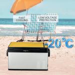 CFC Free Portable Car Refrigerator , 12V 30AH 50l Portable Fridge Freezer