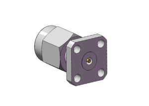 China 2.92MM Connector Plug 2 holes Flange (MMW)Millimeter Wave Connector wholesale