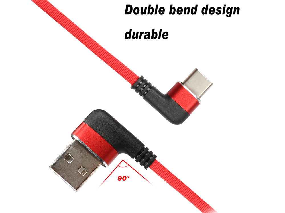 90 Degree USB Extension Cable Optional Color For Samsung OEM ODM Accepted