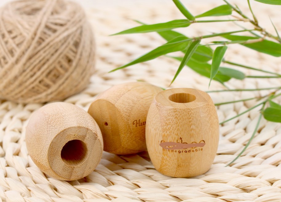 Length 210mm Bamboo Toothbrush Holder Case Biodegradable Travel Use