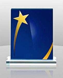 China OEM Transparent Clear Freestanding Acrylic Plaque For Anniversary Souvenirs Gifts wholesale
