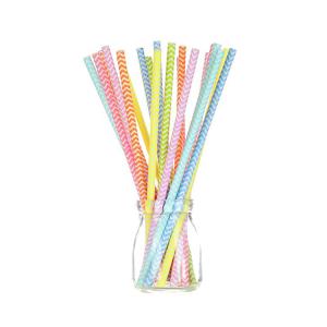 China Smooth Cutting Paper Party Straws Multi Layered Sturdy Water Resistant wholesale