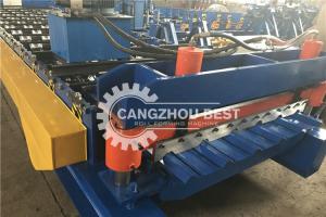 China Metal Corrugated Floor Deck Roll Forming Machine For Rolling Steel Structural Building Material wholesale