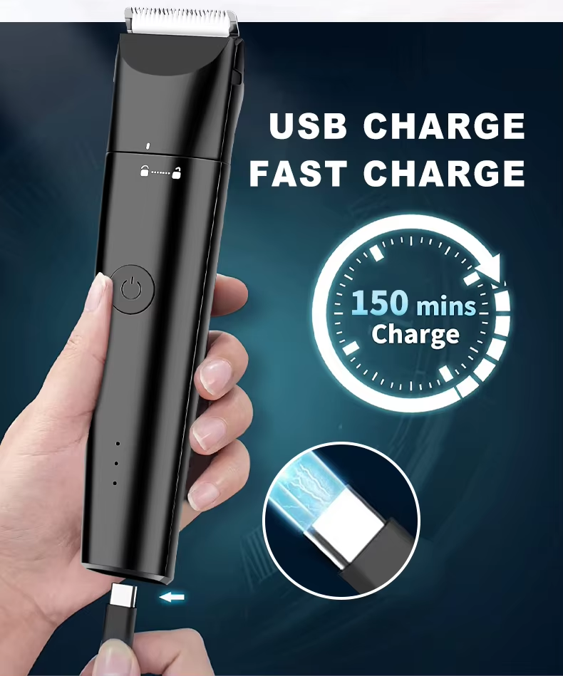 20*10*6.2cm 4 In 1 USB Rechargeable Electric Pet Grooming Kit for Dog Cat Hair Trimmer
