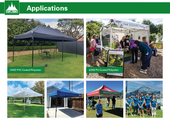 Trade Shows Folding Pop Up Canopy Tent 4x6m Aluminum Frame With Customized Printing