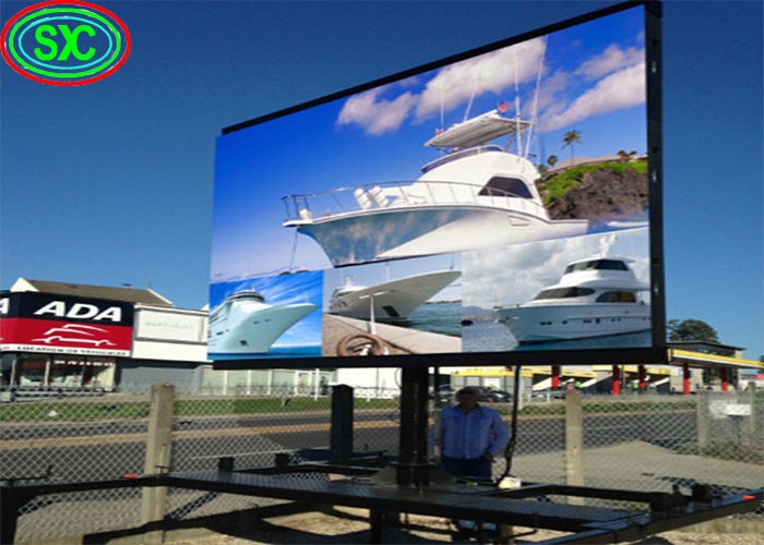Outdoor High Definition Waterproof P6 LED Rental Screen , 8000 CD / Square Meter Digital Advertising Display