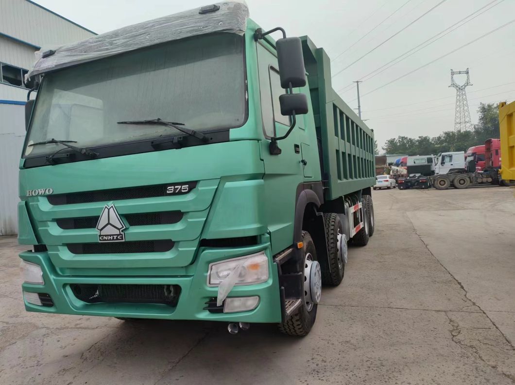 High Horsepower 375HP Sinotruk HOWO 8*4 Dump Truck Secondhand Truck