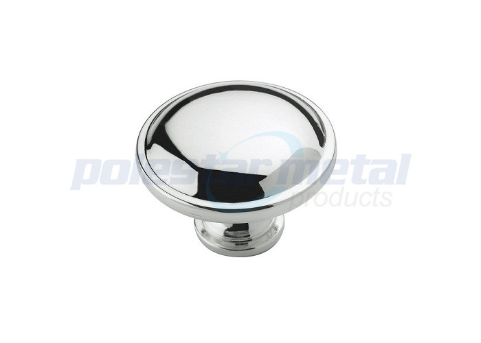 Satin Nickel Zinc Alloy Mushroom Kitchen Cabinet Knobs And Handles 1 1/4" Diameter
