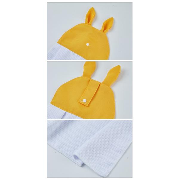 Creative Waffle Polyester Hand Towels For Sublimation With Rabbit Ear