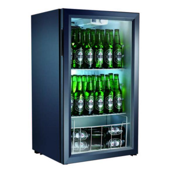 98LTable top Glass Door Mini Refrigerator with Compressor picnic refrigerator SC98
