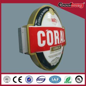 China New Promotion Acrylic Round Rotating Advertising Silk- screen Light Box wholesale