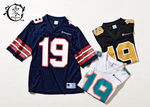 China Unisex Short Sleeve No.19 Hockey Youth Sports Apparel Jersey Breathable Eyelet Fishnet Fabric wholesale