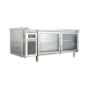 China Multi-climate 380L Undercounter Freezer Fridge Glass Door Workbench Prep Table Refrigerator wholesale