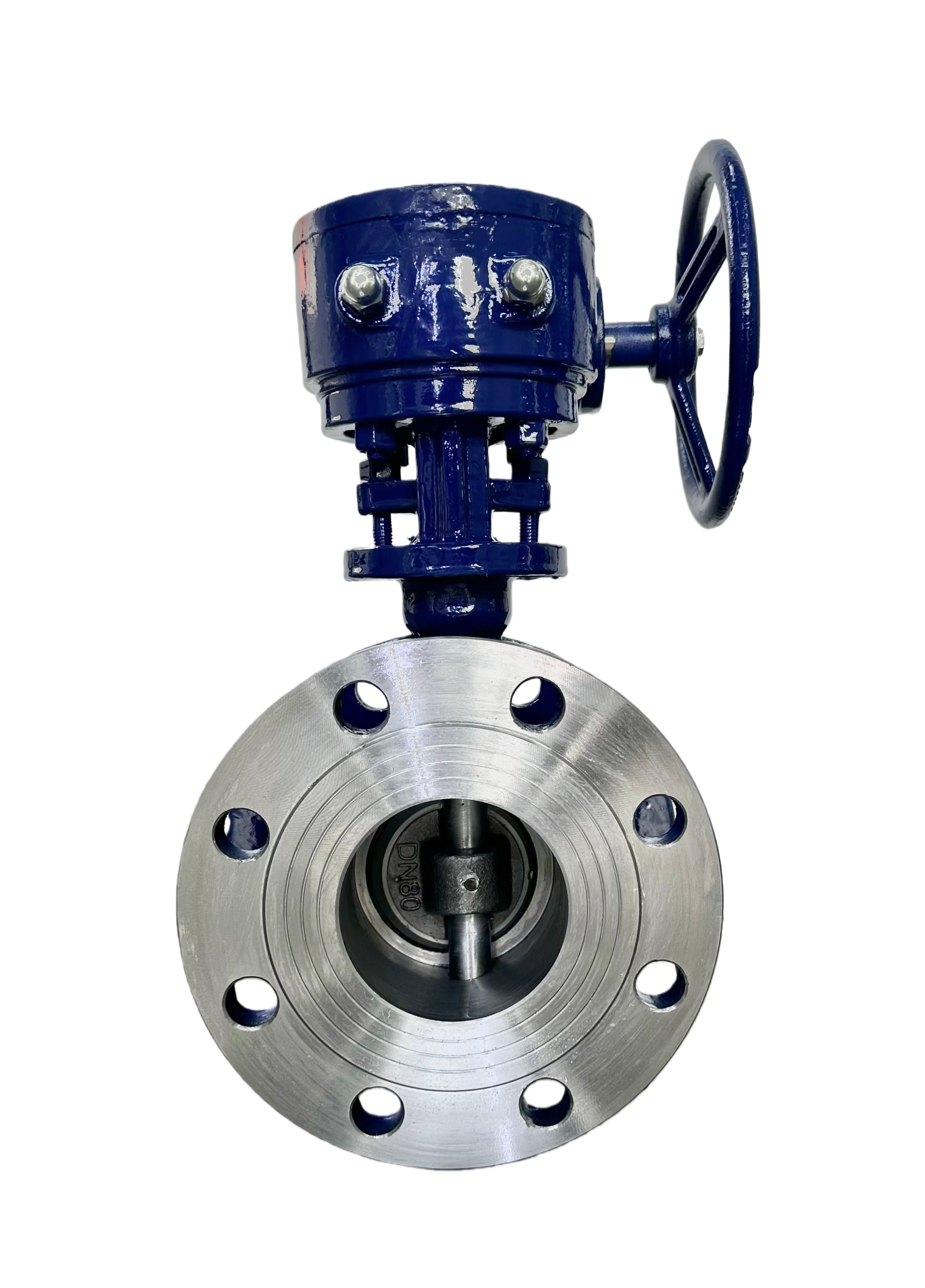 China Premium Stainless Steel Flanged Butterfly Valve with Turbine Head wholesale