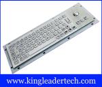 Small Dimension Stainless Steel Industrial Kiosk Keyboard With Optical Trackball