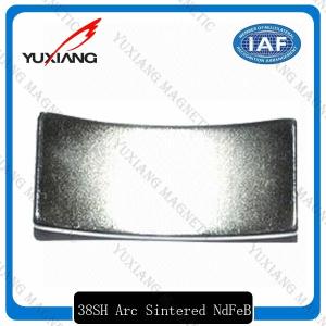 China High Coercive Force Coated Neodymium Magnets N52 35SH 38SH Arc Shaped wholesale