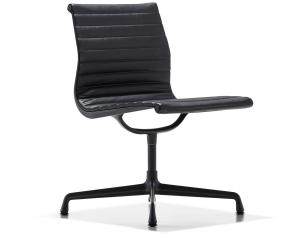China Black Ribbed Office Chair Easy Assembly Width 58cm Without Armrest SGS Certified wholesale