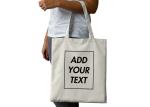 Custom Recycled Tote Bags , Unisex Fashion Cotton Canvas Shopping Bags