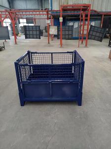 China Customizable Galvanized Steel Collapsible Pallet Cage For Effortless Transport wholesale