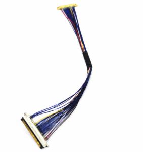 China Electronic Micro Coaxial Cable 360mm Kel Flat Single Shield wholesale