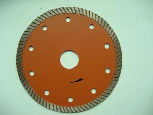 China Orange 9 Inch Narrow Turbo Rim Diamond Blade Granite Cutting High Speed wholesale