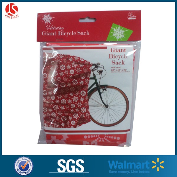 Colorful Plastic Gift Wrap Bags For Christmas Party