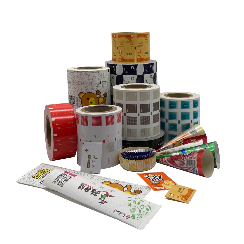 Custom Printed Sugar Powder Stick Sachet Packing Paper with Single Side PE Coating
