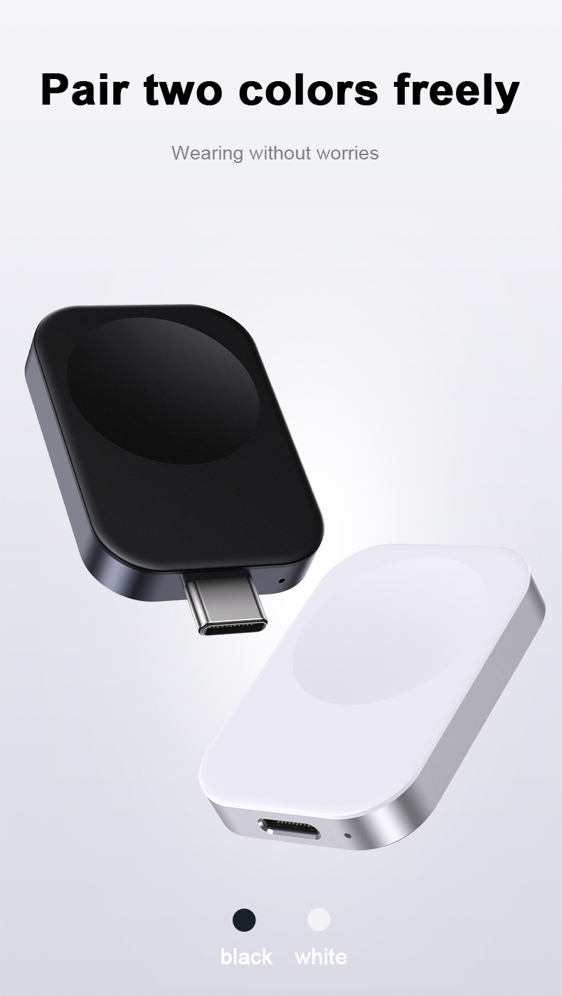 Portable 5V/1A Output Type-C Magnetic Wireless Charger for Smart Watch