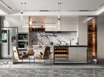 Modern Style Gray Shaker Wooden Furniture Kitchen Cabinets