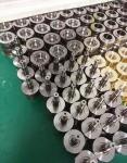 TiN Coating Cosmetic Injection Moulding , Custom Mold Components Gold Natural