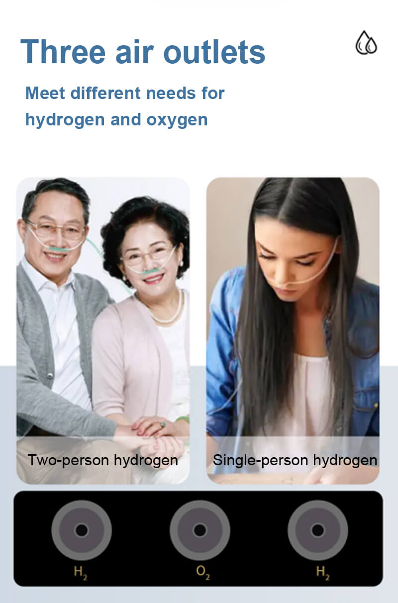 Hydrogen Inhalation Machine Improves Cognitive Function 3000ml High Flow Rate WEIZI