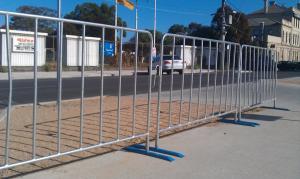 China Temporary 0.9m Metal Crowd Control Barriers Barricade Fencing Hot Dipped Galvanized wholesale