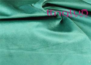 200-450gsm Luxury Curtain Fabric / Plain Dyed Velvet Furnishing Fabric