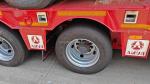 Air Suspension 100 Ton Container Transport Truck Semi Flatbed Trailer with Steel