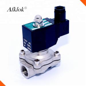 China Normally Closed 1/2 inch Stainless Steel Electric Solenoid Valves DC 12V wholesale