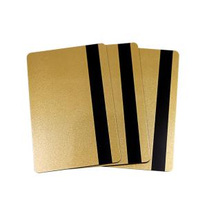 China CR80 Custom Gold PVC Card Plastic Gift Printed Metallic CMYK Offset Printing wholesale